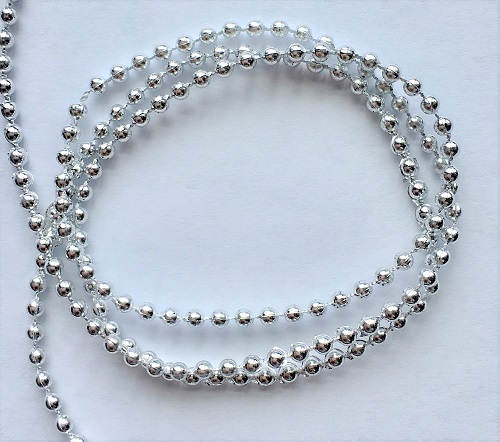 (image for) Silver Ball Garland 1yd