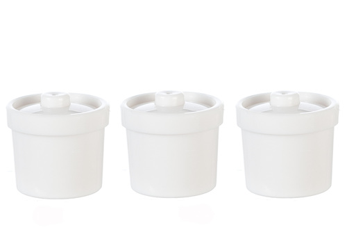 (image for) White Canister 3pc