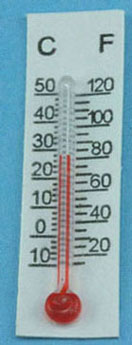 (image for) White Old Fashioned Thermometer