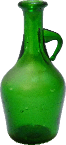 (image for) Large Green Glass Jug w/Handle