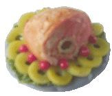 (image for) Bone-In Ham w/ Pineapple Garnish