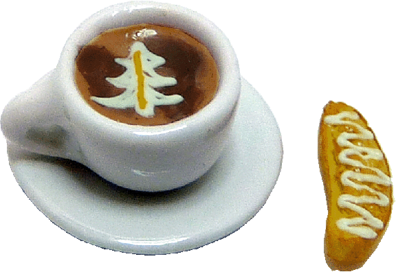 (image for) Cappuccino w/ Biscotti on Saucer