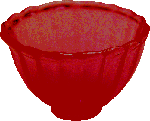 (image for) Crystal Red Glass Bowl