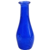 (image for) Ridged Blue Glass Bud Vase