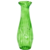 (image for) Ridged Green Glass Bud Vase