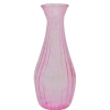 (image for) Ridged Pink Glass Bud Vase