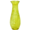 (image for) Ridged Chartreuse Glass Bud Vase