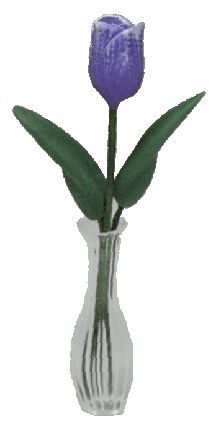 (image for) Purple Tulip in Clear Vase