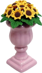 (image for) Sunflowers in Pink Planter