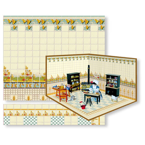 (image for) Green Deco Tiled Room Decorating Kit #6