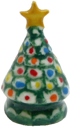 (image for) Ceramic Christmas Tree w/ Gold Star