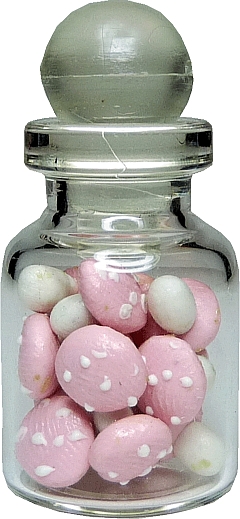 (image for) Pink Spotted Mushrooms in Glass Jar