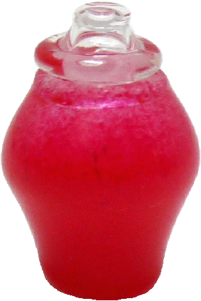 (image for) Red Glass Jar with Clear Top