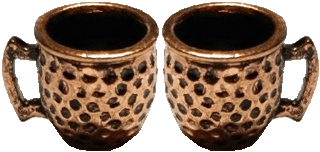 (image for) Dimpled Mug Copper 2pc