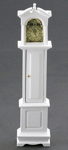 (image for) Non-Working Grandfather Clock - White