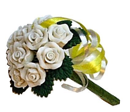 (image for) White Rose Bridal Bouquet