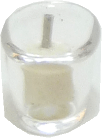 (image for) White Candle in Clear Candle Holder