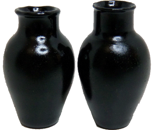 (image for) Black Vases 2pc