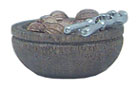 (image for) Wood Bowl with Nuts & Cracker