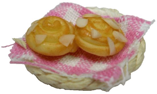 (image for) Danish Rolls on Napkin in Basket