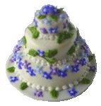 (image for) 3 Tier Floral Wedding Cake