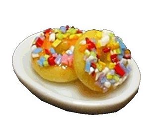 (image for) Sprinkled Donuts on Plate