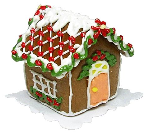 (image for) Gingerbread House Diamond Iced Roof