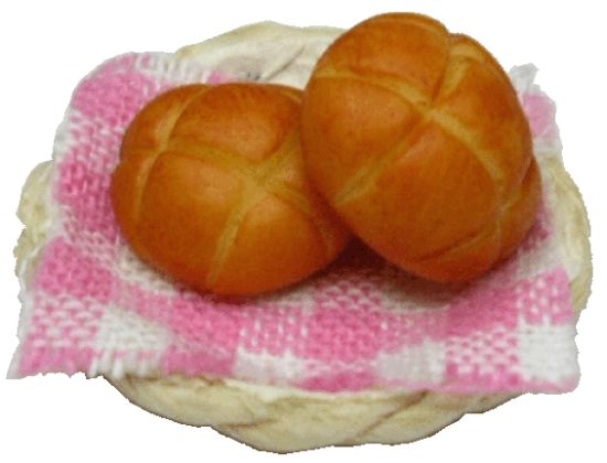 (image for) Sweet Bread on Napkin in Basket