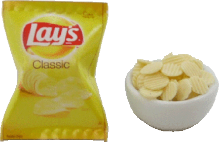 (image for) Potato Chips Bag & Bowl