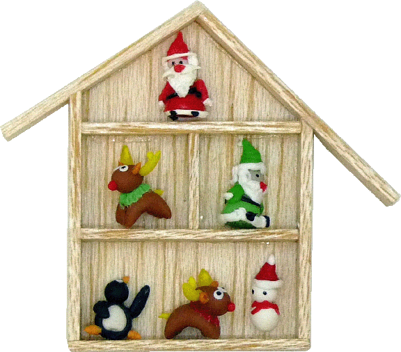 (image for) Christmas Figures in Shadow Box