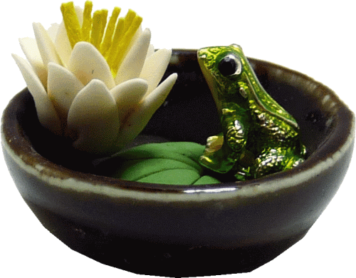 (image for) Frog & Lily in Bowl