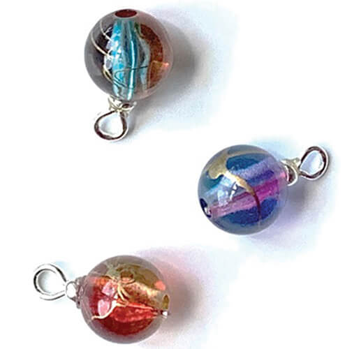 (image for) Carnival Glass Ornaments Set 3pc