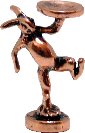 (image for) Rabbit Candlestick & Candy Holder Bronze