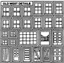 (image for) 1/2in Scale Old West Detail Sheet