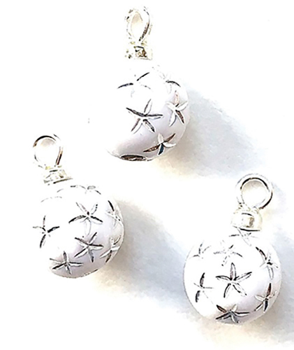 (image for) Starburst Ornament - White - 3pc