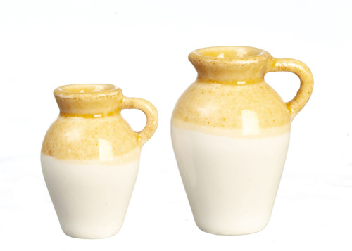 (image for) Jars Light Brown & White 2pc