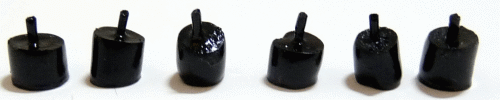 (image for) Small Votive Candle - Black - 6pc