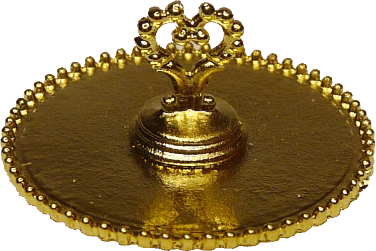 (image for) Gold Tray with Heart Handle