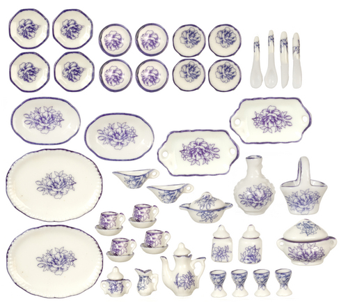 (image for) 51 piece Dinner Set Medium Purple Design