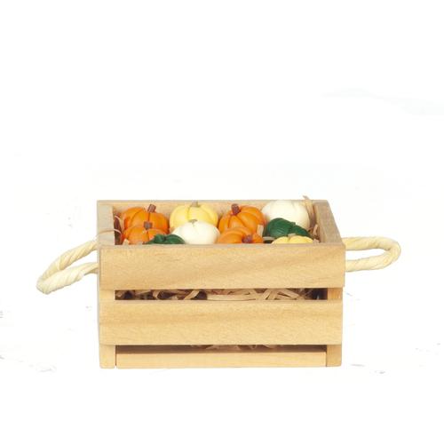 (image for) Pumpkin & Pumpkin Filled Crate w/ Handles 10pc