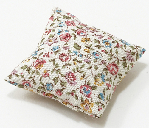 (image for) Pillow - Ecru w/ Floral Print