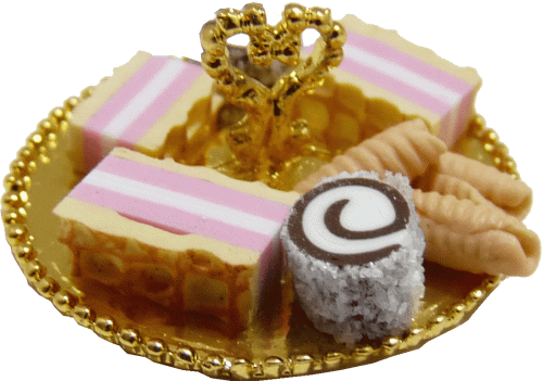 (image for) Cookies & Candies on Tray - Gold