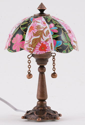 (image for) Bronze Floral Tiffany Table Lamp 12v