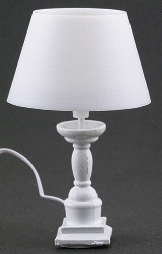 (image for) White Farmhouse Table Lamp 12v