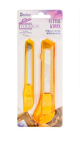 (image for) 2pc Box Cutter Knife Set - Assorted Colors