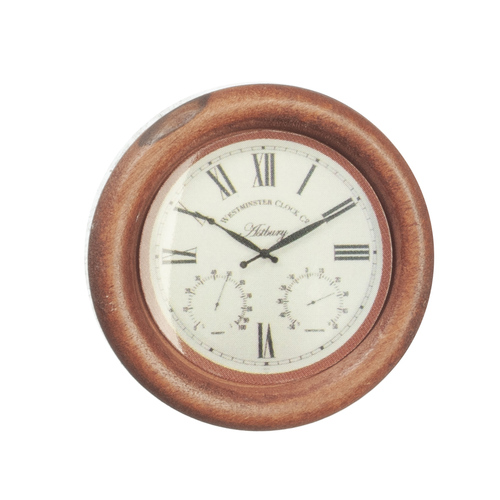 (image for) Roman Numeral Wooden Wall Clock