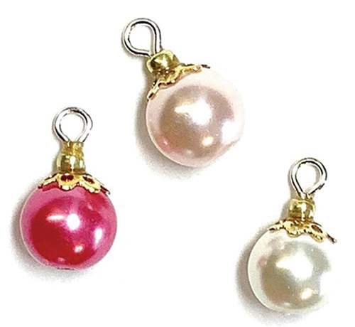 (image for) Pink Victorian Ball Tree Ornaments 3pc Set