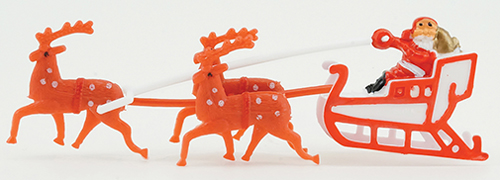 (image for) Santa Sleigh w/ Reindeer