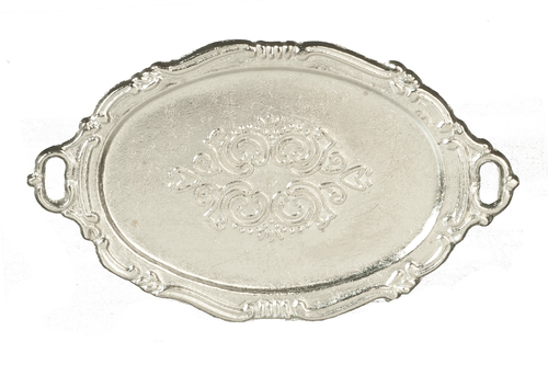 (image for) Oval Metal Tray w/ Handles