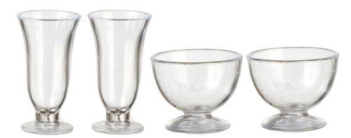 (image for) Vases & Large Bowl Set 4pc